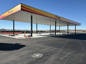 Painted commercial exterior project