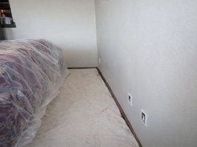 Ensure customers home is protected prior to painting